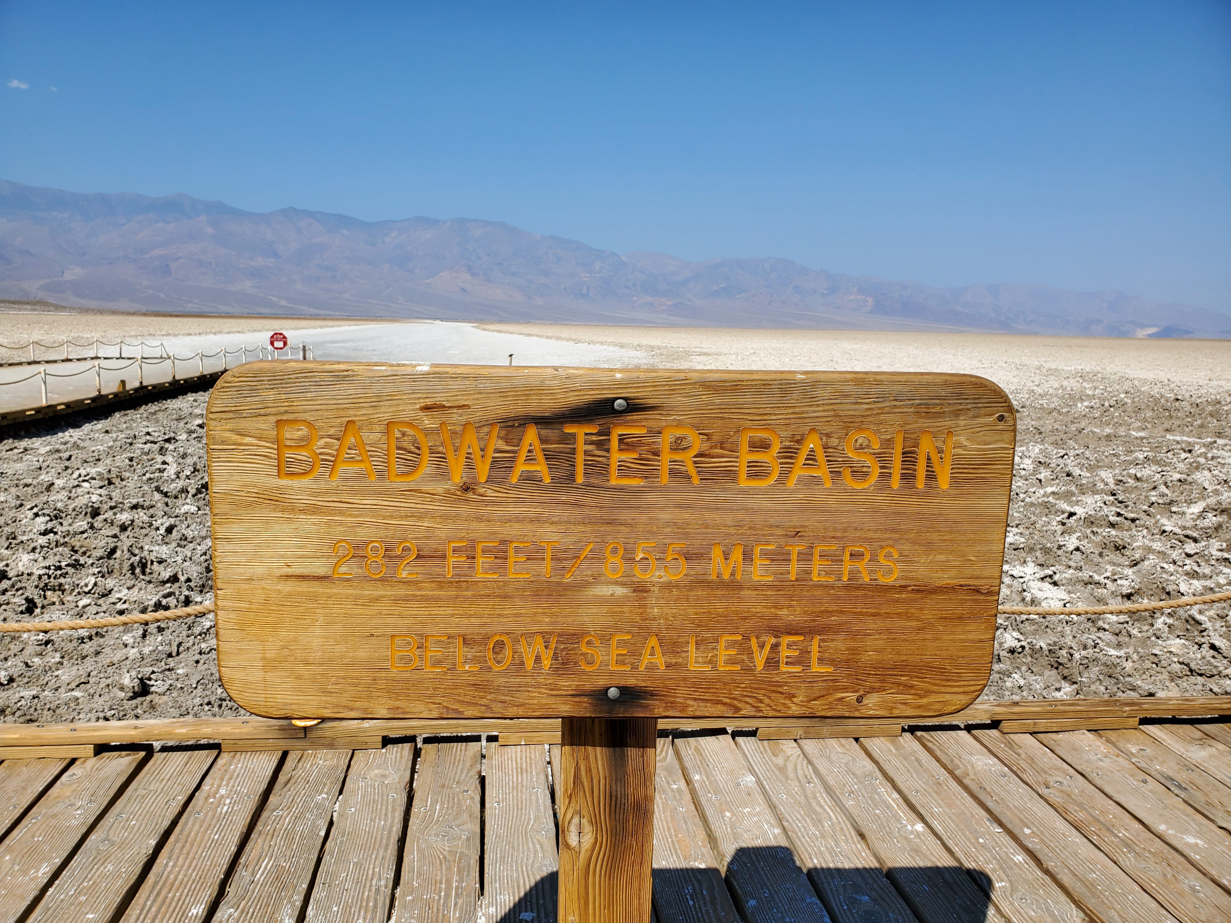bad water basin sign